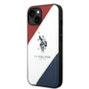 Dėklas „Us Polo Assn“ „US Polo“ USHCP14SPSO3 „Apple iPhone 14 / 15 / 13“ 6,1 colio baltos spalvos su įspaudu