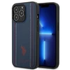 Us Polo Assn US Polo USHCP14XPFAV Apple iPhone 14 Pro Max 6.7" dėklas telefonui mėlynos spalvos Leather Stitch