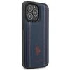 Us Polo Assn US Polo USHCP14XPFAV Apple iPhone 14 Pro Max 6.7" dėklas telefonui mėlynos spalvos Leather Stitch