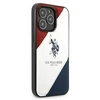 Us Polo Assn US Polo USHCP14XPSO3 Apple iPhone 14 Pro Max 6.7" dėklas telefonui baltos spalvos Tricolor Embossed