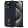 Us Polo Assn US Polo USHCP15XPEMV Apple iPhone 15 Pro Max 6,7" dėklas telefonui mėlynos spalvos Embroidered DH Color