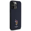 Us Polo Assn US Polo USHCP15XPEMV Apple iPhone 15 Pro Max 6,7" dėklas telefonui mėlynos spalvos Embroidered DH Color