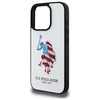 „Us Polo Assn US Polo USHCP15XPUSH“ „Apple iPhone 15 Pro Max 6,7“ baltos spalvos odinis didelis DH Amerikos vėliavos dėklas