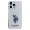 Dėklas „Us Polo Assn“ „US Polo“ USHCP15XTPURBH „Apple iPhone 15 Pro Max 6,7" baltos spalvos blizgus didelis logotipas