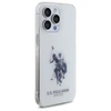 Dėklas „Us Polo Assn“ „US Polo“ USHCP15XTPURBH „Apple iPhone 15 Pro Max 6,7" baltos spalvos blizgus didelis logotipas
