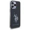 Dėklas „Us Polo Assn“ „US Polo“ USHCP15XTPUHRBK „Apple iPhone 15 Pro Max 6,7“ juodos spalvos blizgus didelis logotipas