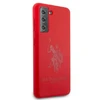 Dėklas „Us Polo Assn US Polo“ USHCS21MSLHRTRE S21+ G996 raudonas silikoninis ant toninio pamušalo