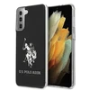 Us Polo Assn US Polo USHCS21MTPUHRBK S21 Plus G996 dėklas telefonui juodos spalvos Shiny Big Logo
