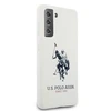 Us Polo Assn US Polo USHCS21SSLHRWH S21 G991 dėklas telefonui baltos spalvos Silicone Logo