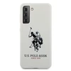Us Polo Assn US Polo USHCS21SSLHRWH S21 G991 dėklas telefonui baltos spalvos Silicone Logo