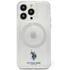 Us Polo Assn US Polo USHMP15SUCIT Apple iPhone 15 / 14 / 13 6.1" dėklas telefonui skaidrus MagSafe Collection