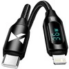 Wozinsky WUCLC1 Lightning – USB-C kabelis 36W 480Mb/s 1m – juodos spalvos