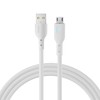 Joyroom Premium Series A13 USB-A / micro USB 2.4A 2m kabelis – baltos spalvos