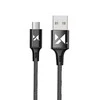 Wozinsky kabelis USB – microUSB 2,4A 1m juodos spalvos (WUC-M1B)