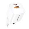 Wozinsky CMWCW 20W USB-C / USB-A laidinis įkroviklis – baltos spalvos