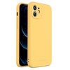 Wozinsky Color Case silikoninis lankstus patvarus dėklas iPhone XS Max geltonas