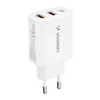 Wozinsky CWCUCW 30W USB-C / 2 x USB-A laidinis įkroviklis – baltos spalvos