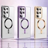 Dėklas Wozinsky Electroplated Magsafe Samsung Galaxy S24 FE – dėkals telefonui aukso spalvos