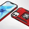 Wozinsky Ring Armor Apple iPhone 14 Plus armored magnetic holder ring dėklas telefonui raudonos spalvos