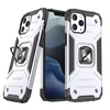 Wozinsky Ring Armor Apple iPhone 14 Pro Max armored magnetic holder ring dėklas telefonui sidabrinės spalvos