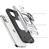 Wozinsky Ring Armor Apple iPhone 14 armored magnetic holder ring dėklas telefonui sidabrinės spalvos