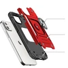 Wozinsky Ring Armor Apple iPhone 14 armored magnetic holder ring dėklas telefonui raudonos spalvos
