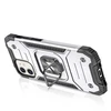 Wozinsky Ring Armor Apple iPhone 14 armored magnetic holder ring dėklas telefonui sidabrinės spalvos