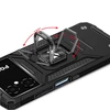Wozinsky Ring Armor Samsung Galaxy A03 armored magnetic holder ring dėklas telefonui juodos spalvos
