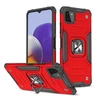 Wozinsky Ring Armor dėklas skirtas Samsung Galaxy A22 4G, raudonas