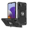 Wozinsky Ring Armor dėklas skirtas Samsung Galaxy A22 4G, juodas