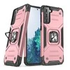 Wozinsky Ring Armor tvirtas hibridinis dėklas + magnetinis laikiklis skirtas Samsung Galaxy S22 + (S22 Plus), rožinis