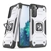 Wozinsky Ring Armor tvirtas hibridinis dėklas + magnetinis laikiklis skirtas Samsung Galaxy S22 + (S22 Plus), sidabrinis