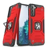 Wozinsky Ring Armor tvirtas hibridinis dėklas + magnetinis laikiklis skirtas Samsung Galaxy S22 + (S22 Plus), raudonas