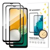 Wozinsky Set of 2x Super Strength Full Glue Apsauginis stiklas Visas ekranas su rėmeliu, draugiškas Samsung Galaxy A13 5G / A23 / A23 5G Juodas