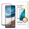 Wozinsky Super Durable Full Glue Apsauginis stiklas Full Screen With Frame Case Friendly Motorola Moto G42 Juodas