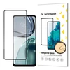 Wozinsky Super Durable Full Glue Apsauginis stiklas Full Screen With Frame Case Friendly Motorola Moto G62 Juodas
