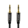 Wozinsky universal mini jack cable 2x AUX cable 1.5 m juodas