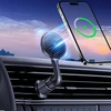 Wozinsky WCT5-6S4Y automobilinis telefono laikiklis su Qi/MagSafe 15W Inductive Charger for Air Vent – juodos spalvos