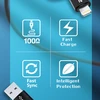 Wozinsky WNBAA 4in1 kabelis 2x USB-C 1x USB-A 1x Lightning 60W 1 m – juodos spalvos