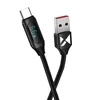 Kabelis USB A - USB C Wozinsky WUACC2 su ekranu 66W 6A 2m - juoda