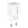 Wozinsky WWCEAC GaN USB-A USB-C 33W laidinis įkroviklis – baltos spalvos