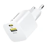 Wozinsky WWCEAC GaN USB-A USB-C 33W laidinis įkroviklis – baltos spalvos