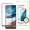Wozinsky Super Durable Full Glue Apsauginis stiklas Full Screen With Frame Case Friendly Motorola Moto G42 Juodas
