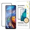 Wozinsky Super patvarus pilnai klijuojamas grūdintas stiklas viso ekrano su rėmeliu patogiu dėklu Motorola Moto E32 Juodas