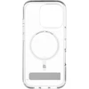 ZAGG Crystal Palace Snap Kickstand MagSafe dėklas su stovu iPhone 16 Pro – skaidrus