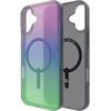ZAGG Milan Snap Dėklas su MagSafe, skirtas iPhone 16 Plus – žalia/violetinė