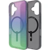 ZAGG Milan Snap Dėklas su MagSafe, skirtas iPhone 16 – žalia/violetinė