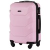 Kelioninis Mažas ružavas (pink) lagaminas Wings TD147 xs (rankiniam bagažui)