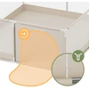 King Kids Baby maniežas Cozy 25 rusvai gelsvas - 150 cm