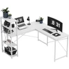 Mark Adler Meester Group Sp. su o.o. Corner desk with shelves Leader 5.9 Baltas 145 cm